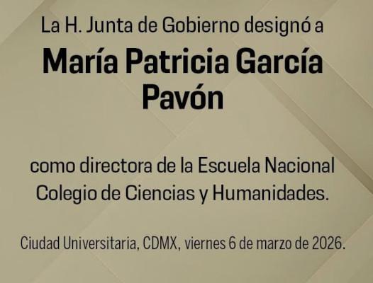 Mtra. María Patricia García Pavón Directora General