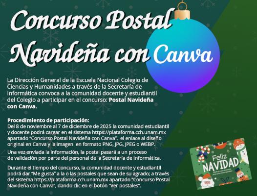 Concurso Postal Navideña con Canva