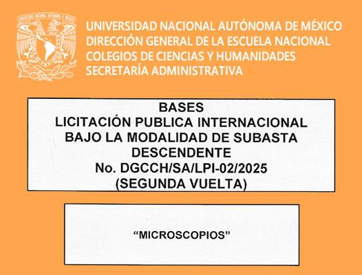 Licitación internacional “Microscopios”